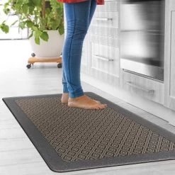 World Rug Gallery Geometric Textline Anti-Fatigue Standing Mat -Household Improvement Store GUEST 00cc2a77 8f64 4c1d a409 880f1081fa41