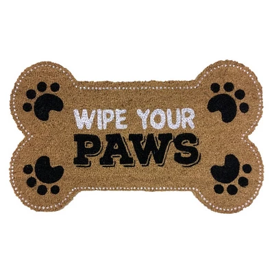 Briarwood Lane Wipe Your Paws Pet Coir Doormat Natural Fiber Animal Lover Outdoor 30" X 18" 4 Briarwood Lane Wipe Your Paws Pet Coir Doormat Natural Fiber Animal Lover Outdoor 30" X 18" - Image 2