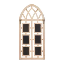 Wood 6 Slot Wall Photo Frame With Window Arch Shape Light Brown - Olivia & May 19 Wood 6 Slot Wall Photo Frame With Window Arch Shape Light Brown - Olivia & May -Household Improvement Store GUEST 055d578a f345 457e 9ec3 e0bd596f7710
