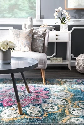 NuLOOM Kiyoko Vintage Floral Area Rug 5 NuLOOM Kiyoko Vintage Floral Area Rug - Image 3