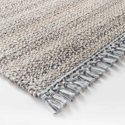 Bayside Indoor/Outdoor Rug Heathered Gray - Threshold™ Designed With Studio McGee 4 Bayside Indoor/Outdoor Rug Heathered Gray - Threshold™ Designed With Studio McGee - Image 2