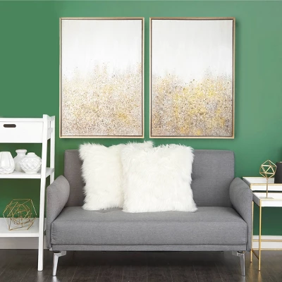 Set Of 2 Canvas Geode Glitter Flakes Framed Wall Arts With Gold Frame - CosmoLiving By Cosmopolitan 14 Set Of 2 Canvas Geode Glitter Flakes Framed Wall Arts With Gold Frame - CosmoLiving By Cosmopolitan - Image 12