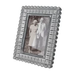 Folk Art Pattern 4X6 Photo Frame Gray MDF & Glass - Foreside Home & Garden -Household Improvement Store GUEST 0664dd71 aa98 4b3e 86ac 9785c0deecf0