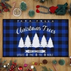 Trinity Plaid White Christmas Tree Non-Slip Decorative Doormat, 17" X 29" 14 Trinity Plaid White Christmas Tree Non-Slip Decorative Doormat, 17" X 29" -Household Improvement Store GUEST 0795a2aa b1d3 4707 90bf 8b32bfc49a79
