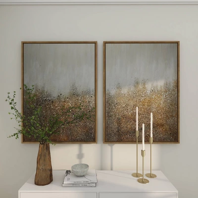 Set Of 2 Canvas Geode Glitter Flakes Framed Wall Arts With Gold Frame - CosmoLiving By Cosmopolitan 20 Set Of 2 Canvas Geode Glitter Flakes Framed Wall Arts With Gold Frame - CosmoLiving By Cosmopolitan - Image 18