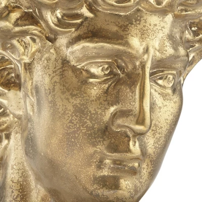 Dahlia Studios People Bust 10 1/2" High Shiny Gold Decorative Figurine 3 Dahlia Studios People Bust 10 1/2" High Shiny Gold Decorative Figurine