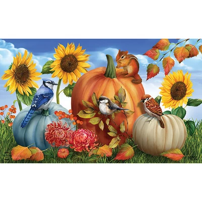 Fall Pumpkin Gathering Doormat 18" X 30" Indoor Outdoor Briarwood Lane 4 Fall Pumpkin Gathering Doormat 18" X 30" Indoor Outdoor Briarwood Lane - Image 2
