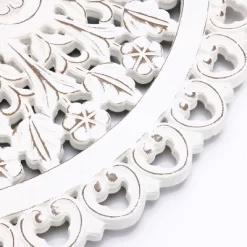 LuxenHome White Wood Flower 23.86" Round Wall Decor Home Decor Interior Design 22 LuxenHome White Wood Flower 23.86" Round Wall Decor Home Decor Interior Design -Household Improvement Store GUEST 0d3952f5 29d1 4d0c b7ca bb503c0dd222