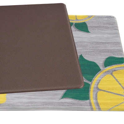World Rug Gallery Lemon Pattern Anti Fatigue Standing Mat 5 World Rug Gallery Lemon Pattern Anti Fatigue Standing Mat - Image 3