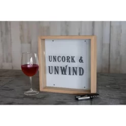 "Uncork & Unwind" Wooden Cork Holder Shadow Box - Foreside Home & Garden 13 "Uncork & Unwind" Wooden Cork Holder Shadow Box - Foreside Home & Garden -Household Improvement Store GUEST 0eda6a5c 3ab3 45ee 9f75 cbaaf9b7f20b