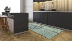 J&V TEXTILES 20" X 55" Oversized Cushioned Anti-Fatigue Kitchen Runner Mat (Home Sweet Home)