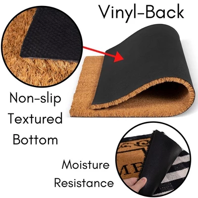 BirdRock Home Layered Welcome Mat With Vinyl Backing For Door Entryway 30 X 42 7 BirdRock Home Layered Welcome Mat With Vinyl Backing For Door Entryway 30 X 42 - Image 5