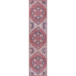Cirali Ornate Large Medallion Washable Area Rug - JONATHAN Y