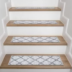 World Rug Gallery Contemporary Trellis Non-Slip Stair Treads 14 World Rug Gallery Contemporary Trellis Non-Slip Stair Treads -Household Improvement Store GUEST 153aee95 3d21 44e9 8b21 bde2d398a945