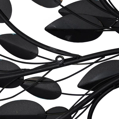 14" X 47" Metal Leaf Wall Decor Brown - Olivia & May 6 14" X 47" Metal Leaf Wall Decor Brown - Olivia & May - Image 4