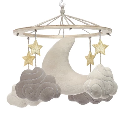 Lambs & Ivy Goodnight Moon Musical Baby Crib Mobile Soother Toy - Stars/Clouds 3 Lambs & Ivy Goodnight Moon Musical Baby Crib Mobile Soother Toy - Stars/Clouds - Image 2
