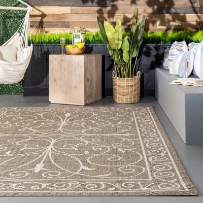 NuLOOM Kathleen Traditional Indoor/Outdoor Area Rug 9 NuLOOM Kathleen Traditional Indoor/Outdoor Area Rug - Image 7