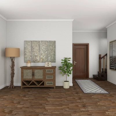 Metal Tree Wall Decor With Embossed Design Set Of 4 Brown - Olivia & May 13 Metal Tree Wall Decor With Embossed Design Set Of 4 Brown - Olivia & May - Image 11