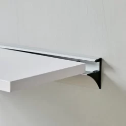 Floating Wall Shelf With Aluminum Bar - Danya B. -Household Improvement Store GUEST 1bf631cd 1940 4eed 861c 9e0c7e63d479