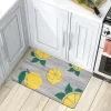 World Rug Gallery Lemon Pattern Anti Fatigue Standing Mat