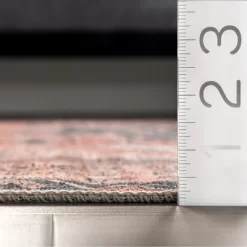 NuLOOM Medallion Bordered Machine Washable Area Rug -Household Improvement Store GUEST 1ced6a77 8e55 4cd9 8a74 32fb789d2ebf