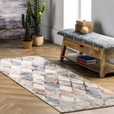 NuLOOM Saoirse Distressed Trellis Area Rug 3 NuLOOM Saoirse Distressed Trellis Area Rug