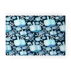 Marni Night Dreidel Looped Vinyl Welcome Mat - Society6 -Household Improvement Store GUEST 1ee64d3d 354e 4b8e 8806 274db08f9e2c