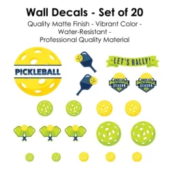 Big Dot Of Happiness Let’s Rally - Pickleball - Peel And Stick Sports Decor Vinyl Wall Art Stickers - Wall Decals - Set Of 20 -Household Improvement Store GUEST 2168a407 6d77 481e a81b 5d6c51a53404