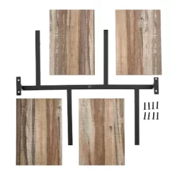 4-Tier Sienna Vertical Wall Shelf Unit Black/Rustic - Danya B. 13 4-Tier Sienna Vertical Wall Shelf Unit Black/Rustic - Danya B. -Household Improvement Store GUEST 21d964e0 3a30 4ec8 b4b3 f6a2471d556e