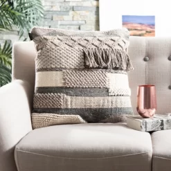 Gareth Pillow - Charcoal/Silver - 20" X 20" - Safavieh 7 Gareth Pillow - Charcoal/Silver - 20" X 20" - Safavieh -Household Improvement Store GUEST 22d93a71 8095 4e5c ae02 d88bd1b42387