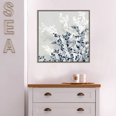 22" X 22" Blue Spring I By Isabelle Z Framed Canvas Wall Art Gray Wash - Amanti Art 10 22" X 22" Blue Spring I By Isabelle Z Framed Canvas Wall Art Gray Wash - Amanti Art - Image 8