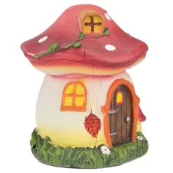 Northlight 6.25" Red Mushroom House Outdoor Garden Statue -Household Improvement Store GUEST 2475d811 17dc 469f 87a2 a59a4b411c8d
