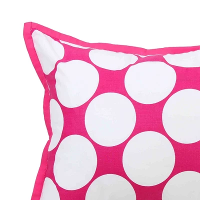 Bacati - MixNMatch Pink Throw Pillow 4 Bacati - MixNMatch Pink Throw Pillow - Image 2