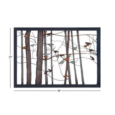 Metal Bird Wall Decor - Olivia & May 8 Metal Bird Wall Decor - Olivia & May - Image 6