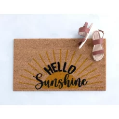 Shiraleah "Hello Sunshine" Rectangle Doormat -Household Improvement Store GUEST 2f1d5fa1 21d5 44d2 b8a3 f09c6b0e22f0