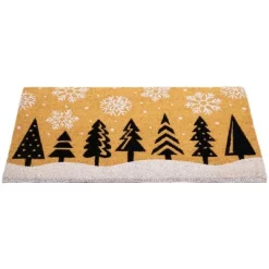 Northlight Trees And Snowflakes Natural Coir Christmas Outdoor Doormat 18" X 30" -Household Improvement Store GUEST 32b81c41 81ee 4524 91f3 c60cce2a4a73