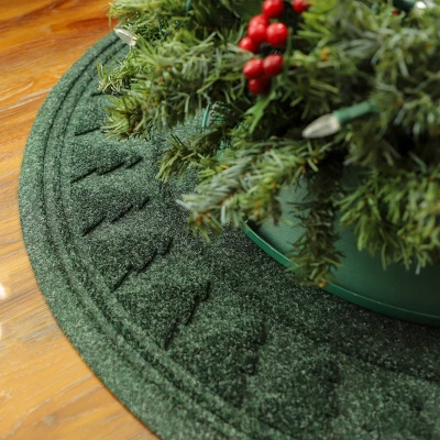 3' Aqua Shield Pine Tree Skirt Round Mat Evergreen - Bungalow Flooring 3 3' Aqua Shield Pine Tree Skirt Round Mat Evergreen - Bungalow Flooring