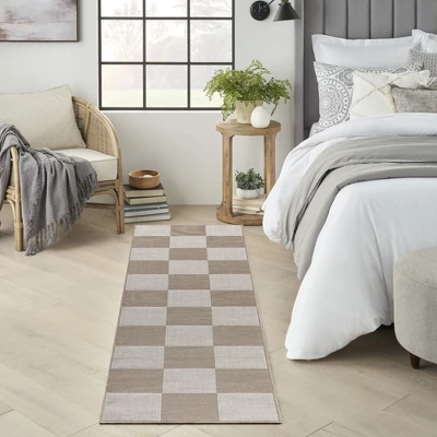 Nourison Washable Modern Jute Checkered Geometric Non-Skid Indoor Area Rug 3 Nourison Washable Modern Jute Checkered Geometric Non-Skid Indoor Area Rug