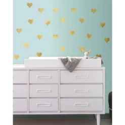 Heart Peel And Stick Wall Decal Gold - RoomMates 5 Heart Peel And Stick Wall Decal Gold - RoomMates -Household Improvement Store GUEST 37381395 adcf 46aa b710 c01923a0eab2