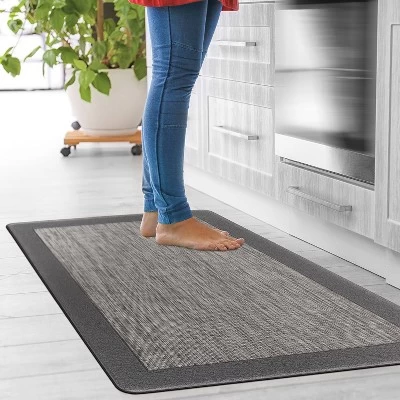 World Rug Gallery Textline Bordered Anti-Fatigue Standing Mat 11 World Rug Gallery Textline Bordered Anti-Fatigue Standing Mat - Image 9