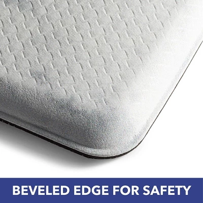 J&V TEXTILES Anti Fatigue Kitchen Mat Cushioned Anti Fatigue, Non Slip Waterproof Mat Standing Desk, 20x36x1/2 Inches (Let's Stay In) 4 J&V TEXTILES Anti Fatigue Kitchen Mat Cushioned Anti Fatigue, Non Slip Waterproof Mat Standing Desk, 20x36x1/2 Inches (Let's Stay In) - Image 2