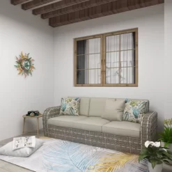 Metal Sun And Moon Indoor Outdoor Iron Wall Decor With Abstract Patterns - Olivia & May -Household Improvement Store GUEST 383cd46e 39c9 42d0 b7aa 3ea2073ff337