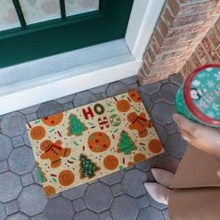 1'4" X 2'4" Christmas Cookie Swap Indoor/Outdoor Coir Doormat Red/Green/Brown - Entryways -Household Improvement Store GUEST 38bfe279 0b2f 45a4 9ea8 54837ead5846