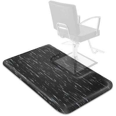 Saloniture 3 Ft. X 5 Ft. Salon & Barber Shop Chair Anti-Fatigue Floor Mat For Square Chair Base - Black Rectangle 1/2" Thick 5 Saloniture 3 Ft. X 5 Ft. Salon & Barber Shop Chair Anti-Fatigue Floor Mat For Square Chair Base - Black Rectangle 1/2" Thick - Image 3