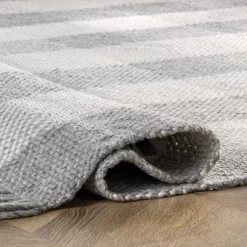 NuLOOM Ellis Hand Woven Farmhouse Plaid Fringe Area Rug -Household Improvement Store GUEST 3951a005 3641 4bdb a030 84ee5220b7b2