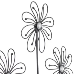 Metal Floral 3D Wire Wall Decor With Crystal Embellishments Black - Olivia & May 22 Metal Floral 3D Wire Wall Decor With Crystal Embellishments Black - Olivia & May -Household Improvement Store GUEST 3971c4a4 8205 4a21 9429 bb296ac32d95