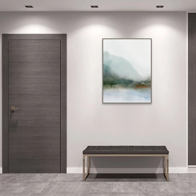 32" X 42" Sapphire Lake I By Ian C Framed Canvas Wall Art Print - Amanti Art 6 32" X 42" Sapphire Lake I By Ian C Framed Canvas Wall Art Print - Amanti Art - Image 4