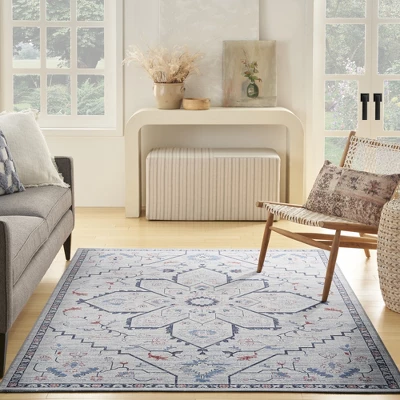 Nicole Curtis Machine Washable Series 1 Farmhouse Medallion Indoor Rug 10 Nicole Curtis Machine Washable Series 1 Farmhouse Medallion Indoor Rug - Image 8