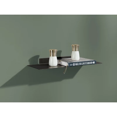 Dolle Katana Floating Metal Wall Shelf (24") - Black 4 Dolle Katana Floating Metal Wall Shelf (24") - Black - Image 2