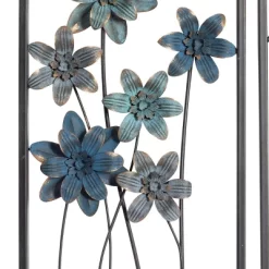 Metal Floral Wall Decor With Black Frame Set Of 2 Gray - Olivia & May -Household Improvement Store GUEST 3cac9703 648d 4a37 906e d2ace2667826
